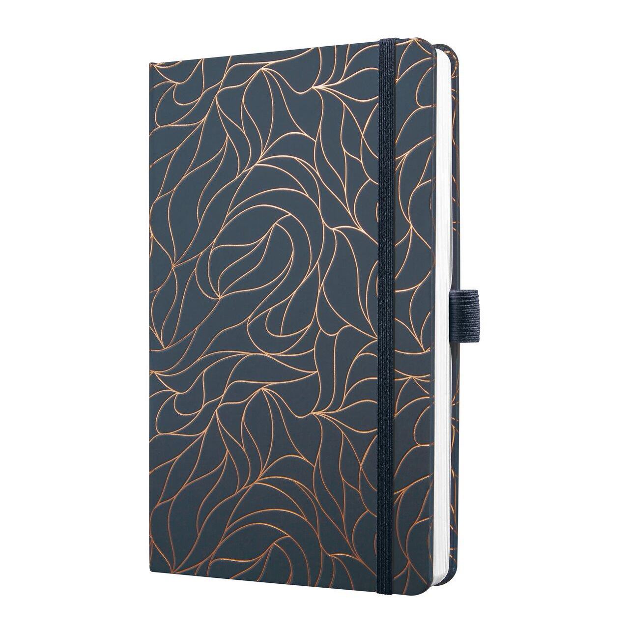 SIGEL Notizbuch Jolie Twilight Blue ca. DIN A5 liniert, dunkelblau, kupfer Hardcover 174 Seiten, 1 St.
