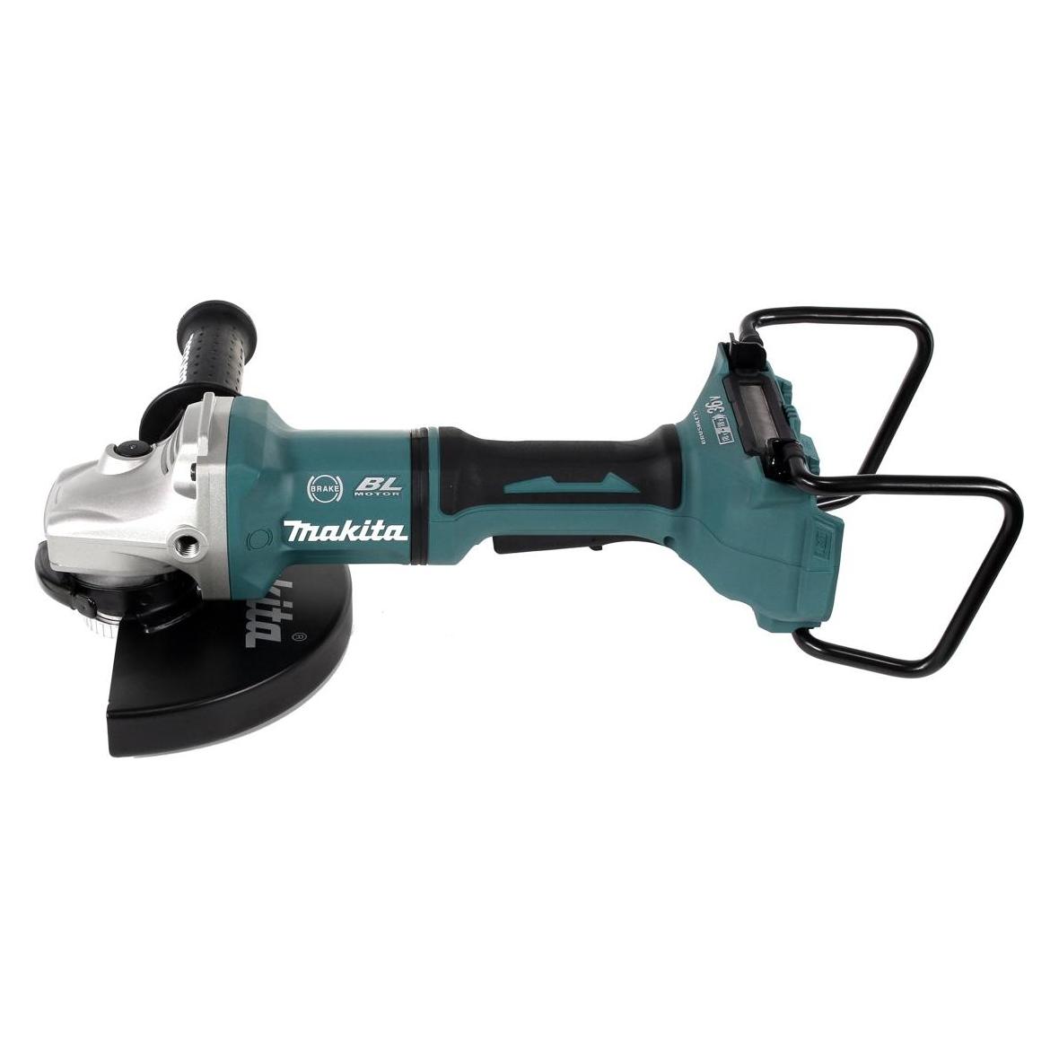 Makita DGA 900 PTKX2 Akku Winkelschleifer 36V ( 2x18V ) 230mm Brushless + 2x Akku 5,0Ah + (230 mm) (DGA900PTKX)