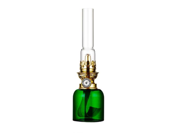 Karlskrona Lampfabrik Lampe à pétrole Koholmen vert