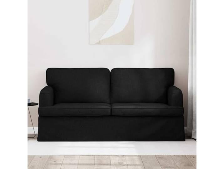 KTHLBRH Schwarzes Sofa, 162 cm, Stoff Minimalistisches Design, modulare Struktur, ergonomischer Sitz, geeignet für Wohnzimmer