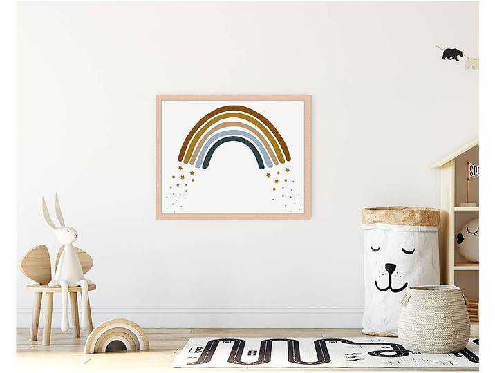 Tableau déco Scandinavian Rainbow 43 x 53cm Multicolore