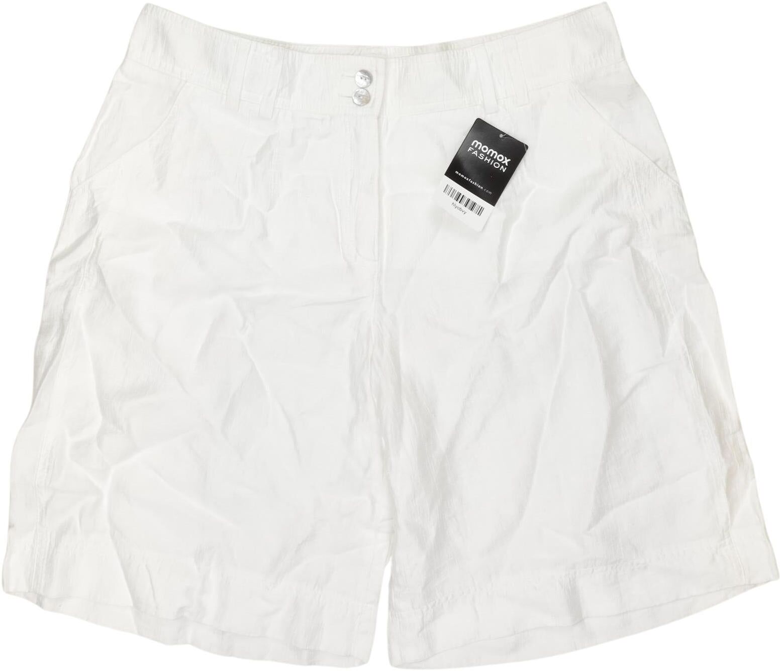 Apanage Damen Shorts, Weiß, Gr. EU 42, Leinen / Viskose / Synthetik - Second Hand