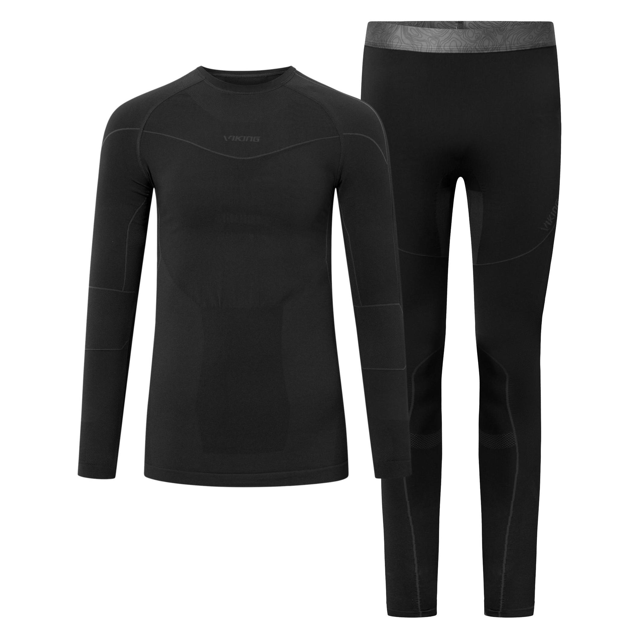 Viking Gary Set Bamboo Herrenunterwäsche schwarz (XXL) (500/27/5514/0900)
