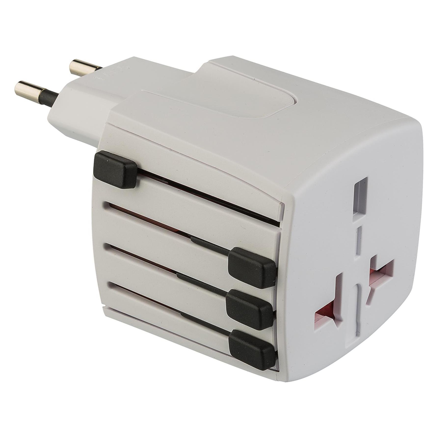 Poly Pool PP0430 Steckdosenadapter Typ L (IT) Universal Weiss (PP0430)