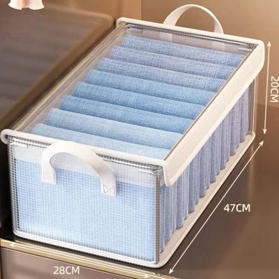 Useful Little Things Transparent Foldable Clothes Storage Organizer Bin l