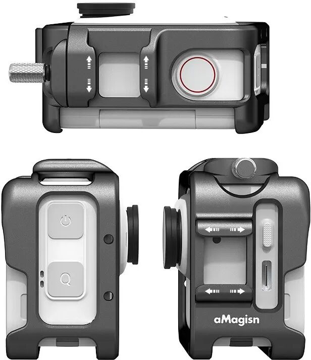 INF Metall-Kaninchenkäfig kompatibel mit Insta360 GO 3S – Schutzrahmen für Ihre Action-Kamera