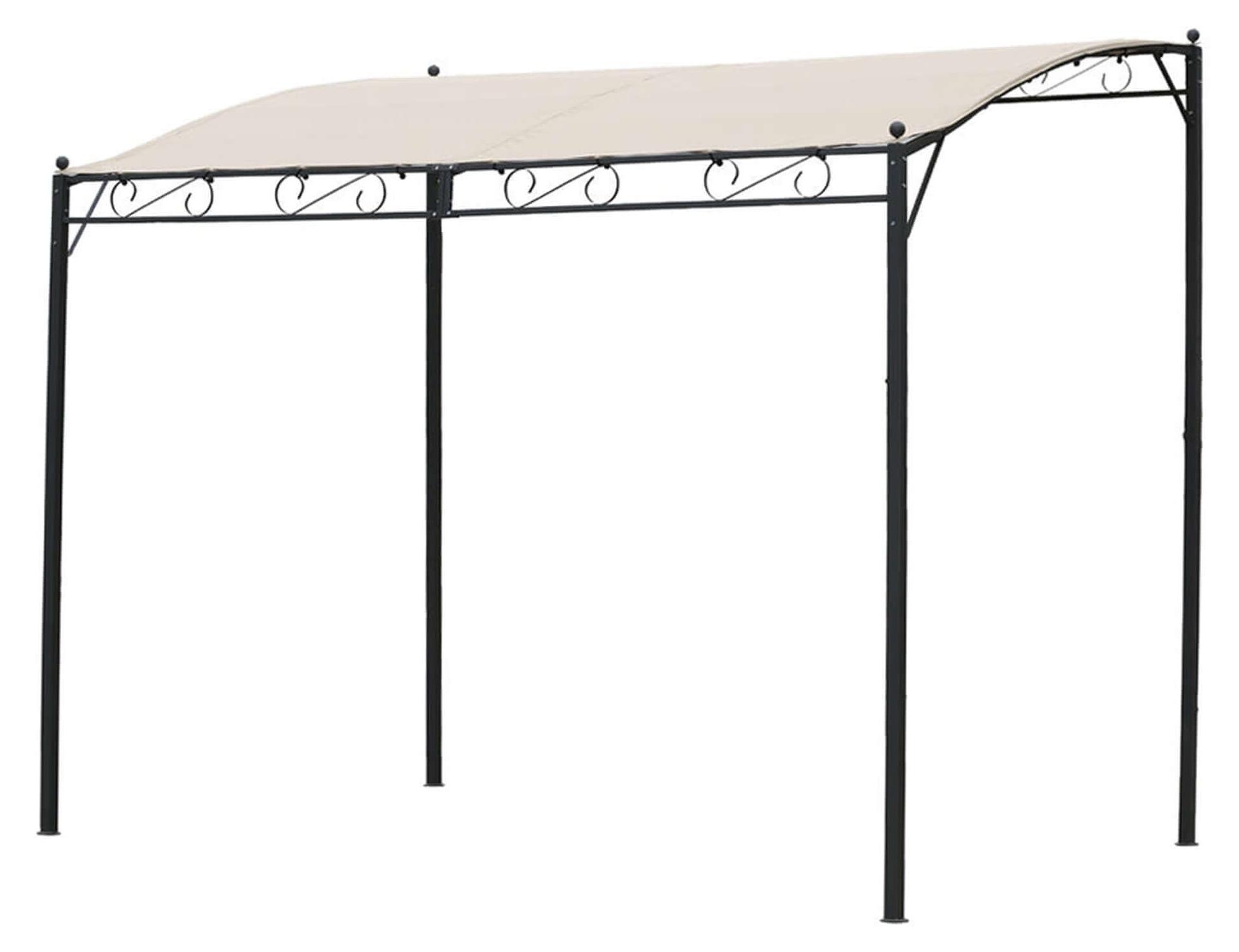 Stahl-Pavillon, Veranda, Pergola, angebaut oder freistehend, 3x4 Meter, Modell Demetra