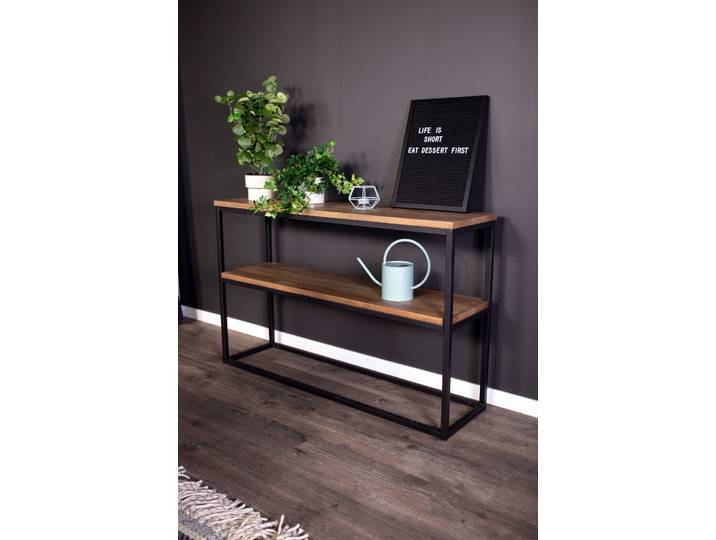 Beistelltisch VENTURE HOME Rise, schmaler Nachttisch in heller Eschenoptik, 45 × 30 cm , braun (schwarz, walnuss, walnuss), B:30cm H:70cm T:30cm, Tische, Beistelltisch, Schlafzimmertisch, MDF, Papierlaminat, Metallrahmen, schlank, urban