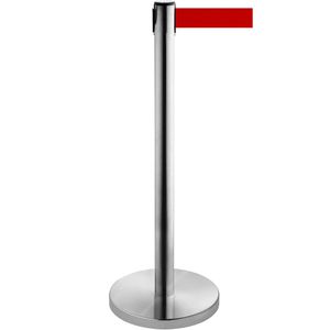 RS-GUIDESYSTEMS Personenleitsystem GLA 55, silber, aus Edelstahl, Gurt: 4m in rot, 2 Stück