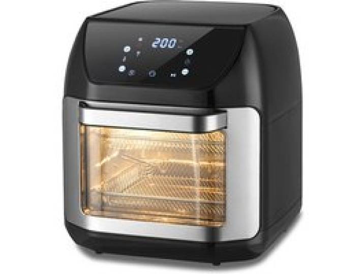 Four friteuse sans huile eden ed-7017 12 l - Lazozo - panier tournant et rôtissoire inclus 1800 w airfryer