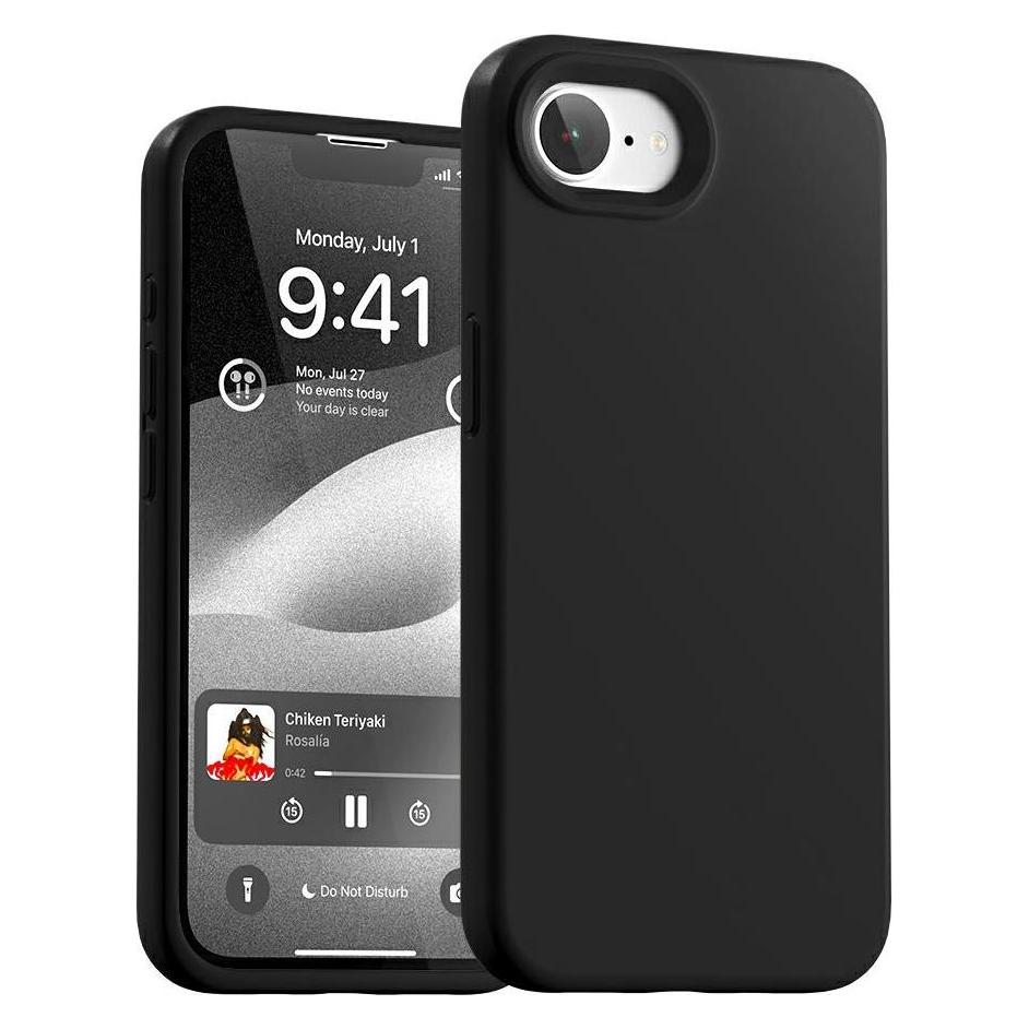 Mercury Etui Silicone do iPhone 16e czarny (Apple iPhone 16e, Apple iPhone 17e) (8800299661102)