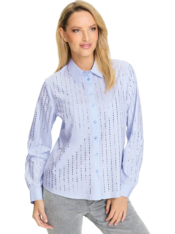 Heine Bluse in Blau - 40