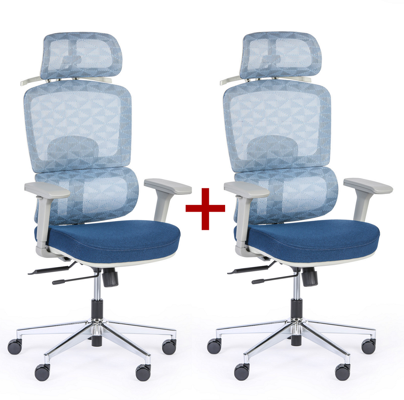 B2B Partner Bürostuhl TERRY 1+1 GRATIS, blau