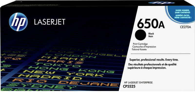 HP 650A (CE270A) - Noir - Toner Noir