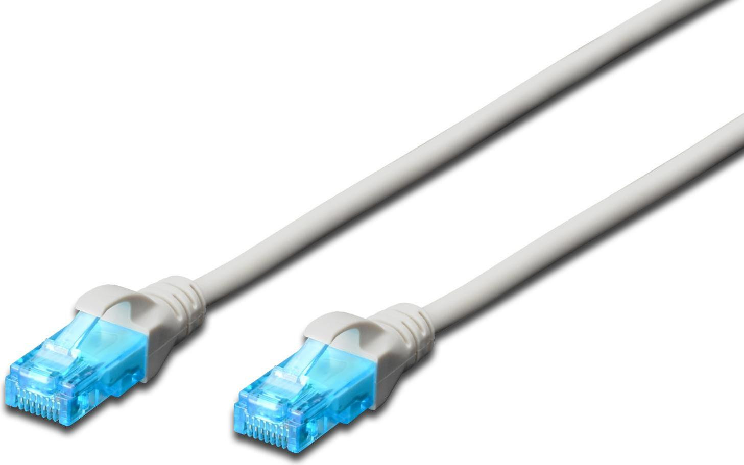 DIGITUS Patchkabel RJ45 U/UTP Cat5e, 3 meter, wit