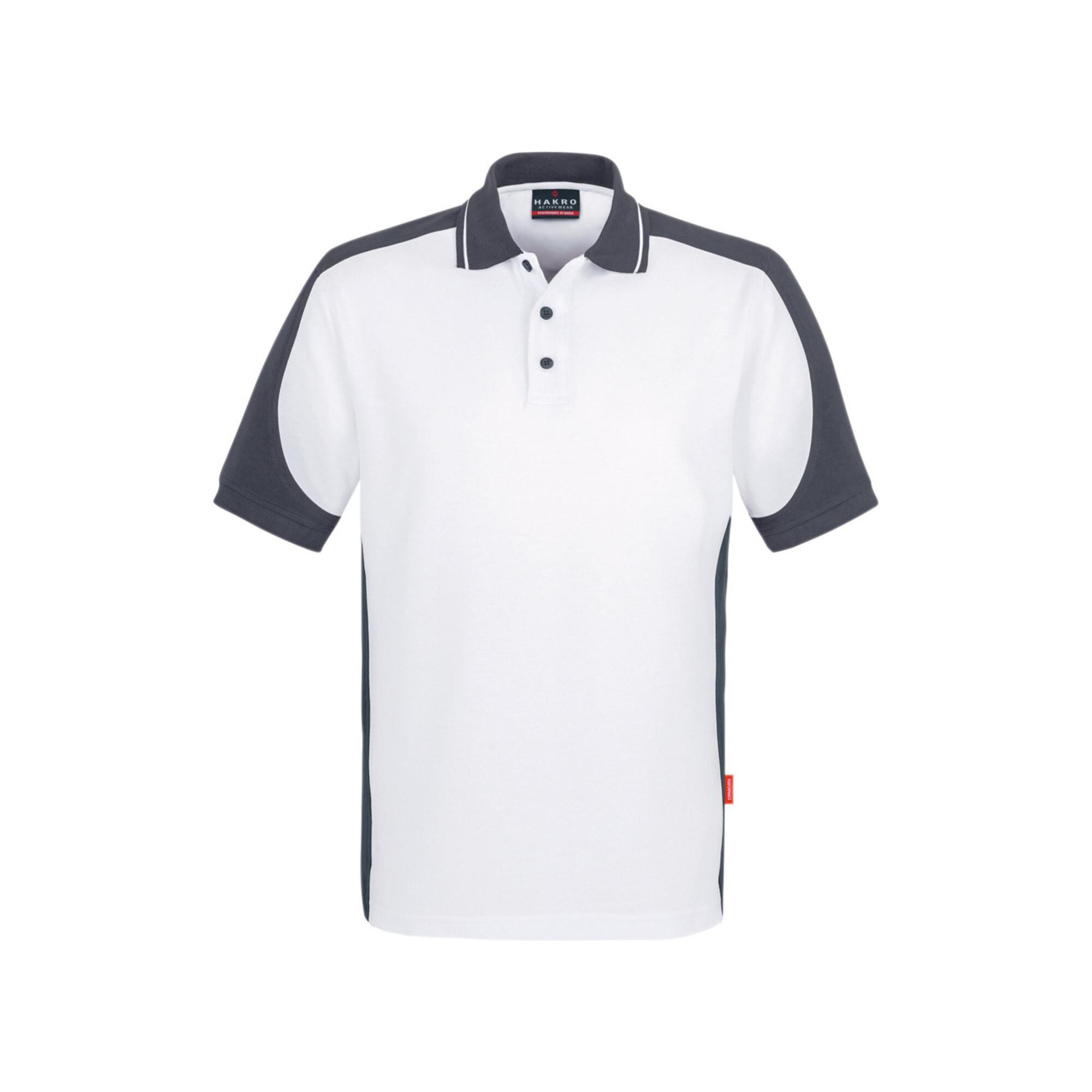 Hakro Polo-Shirt Contrast Performance, weiß, Unisex-Größe: 3XL (839-001/3XL)
