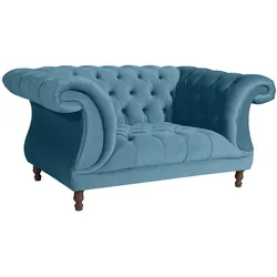 CHESTERFIELD Sessel Kaylin Samtvelours petrol
