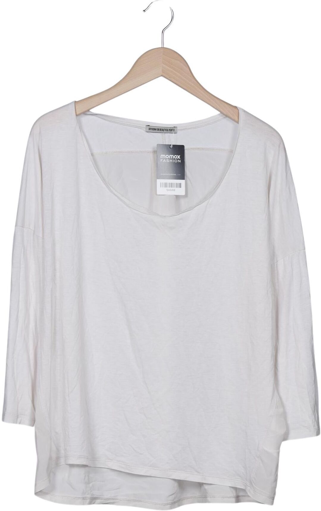 Drykorn Damen Langarmshirt, Cremeweiß, Gr. XL, Lyocell / Seide / Baumwolle - Second Hand