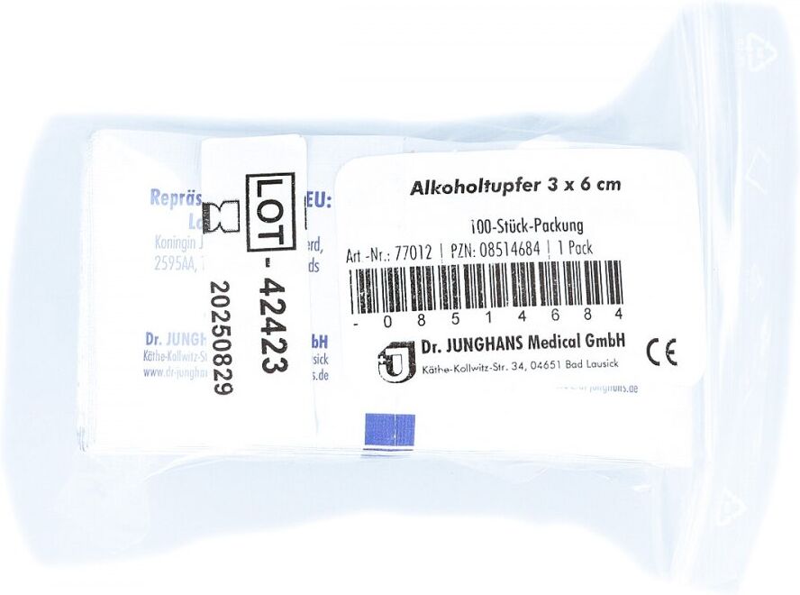 Alkoholtupfer 3x6cm steril 100stk