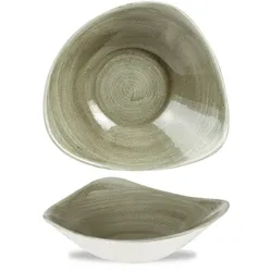 Churchill Stonecast Patina Burnished Green Schale Dreieck.23,5cm /60cl