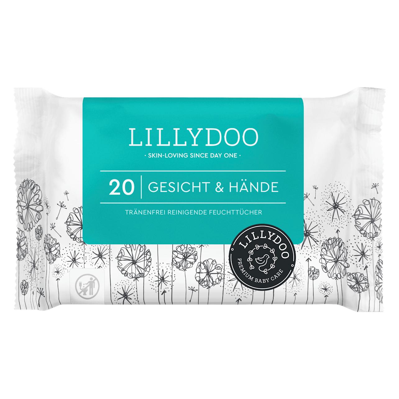 Lillydoo Feuchttücher Gesicht & Hände, Reisegrösse, 20 St (70198457)
