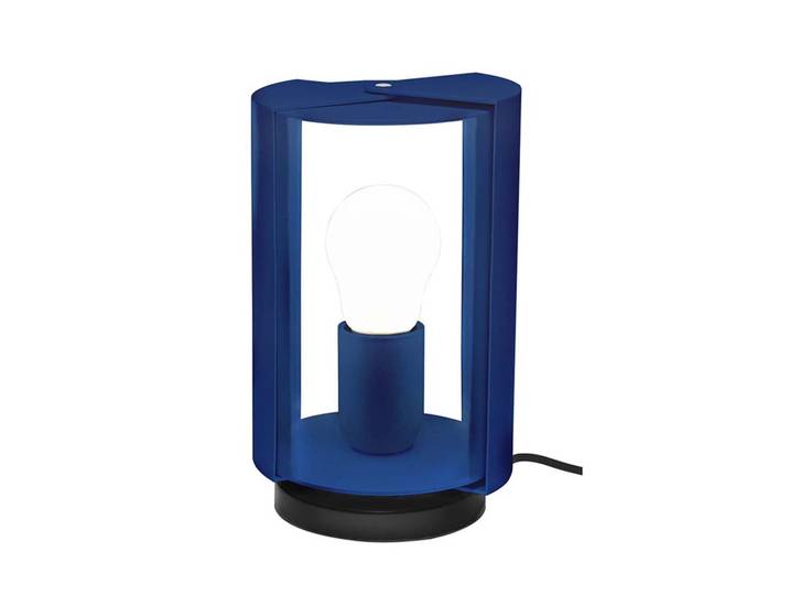 NEMO lampe de table PIVOTANTE À POSER (Bleu - Aluminium et acier)