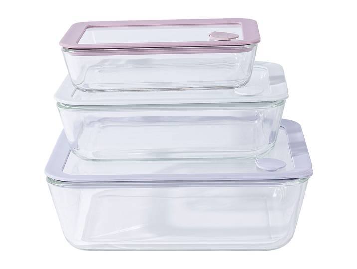 Vorratsdose Dana Transparent Glas/Kunststoff 2.6 l - Material: Glas/Silikon - Vorratsdose