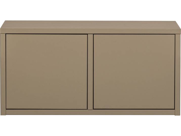 Sitzbank WOOOD Turner FSC-Kiefernholz mit grifflosem Türdesign H 39 x B 80 x T 44 cm , braun (schlamm), B:80cm H:39cm T:44cm, Holzwerkstoff, Sitzbänke, Sitzbank, Tragkraft 100 kg, Schutzlackierte oberfläche, Pfleigleicht