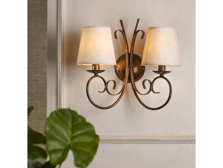 Applique murale Pompei - Type B 35 x 38 x 19cm Coton E14