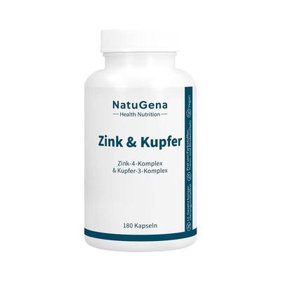 Zink & Kupfer Komplex+gepuffertes Vitamin C Kaps. 180 St Kapseln