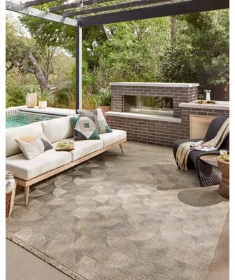 Alexander Home Dana Indoor / Outdoor Mid Century Modern Area Rug