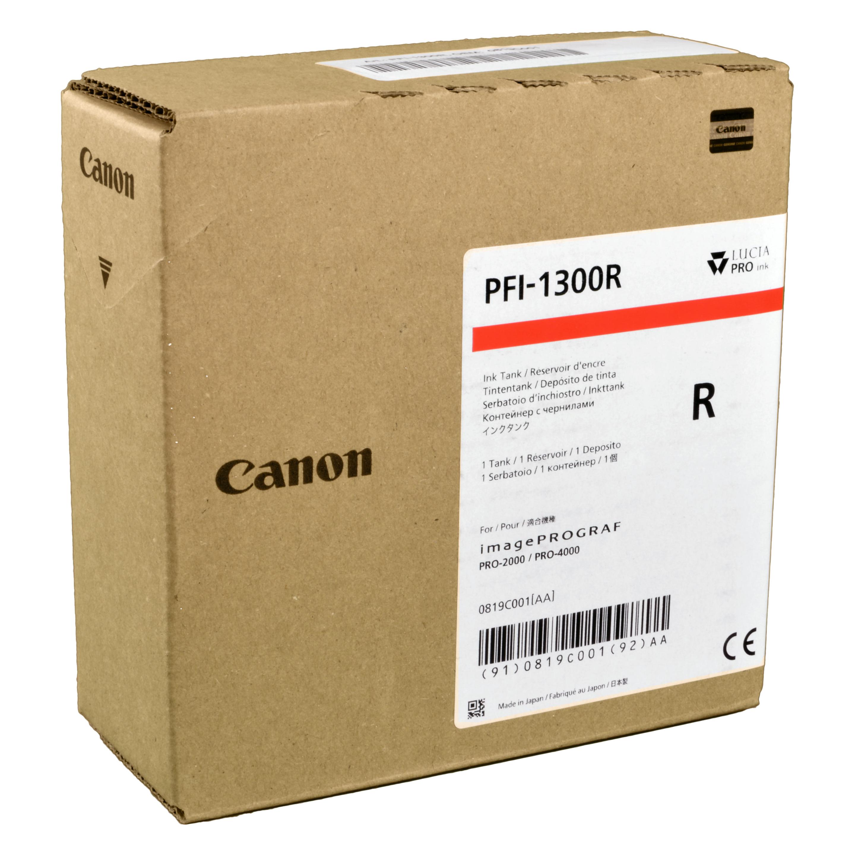 Canon Tintenpatrone red (R) (PFI1300R)