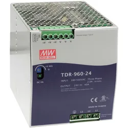 SNT MW-TDR960-24 - Schaltnetzteil, Hutschiene, 960 W, 24 V, 40 A, dreiphasig