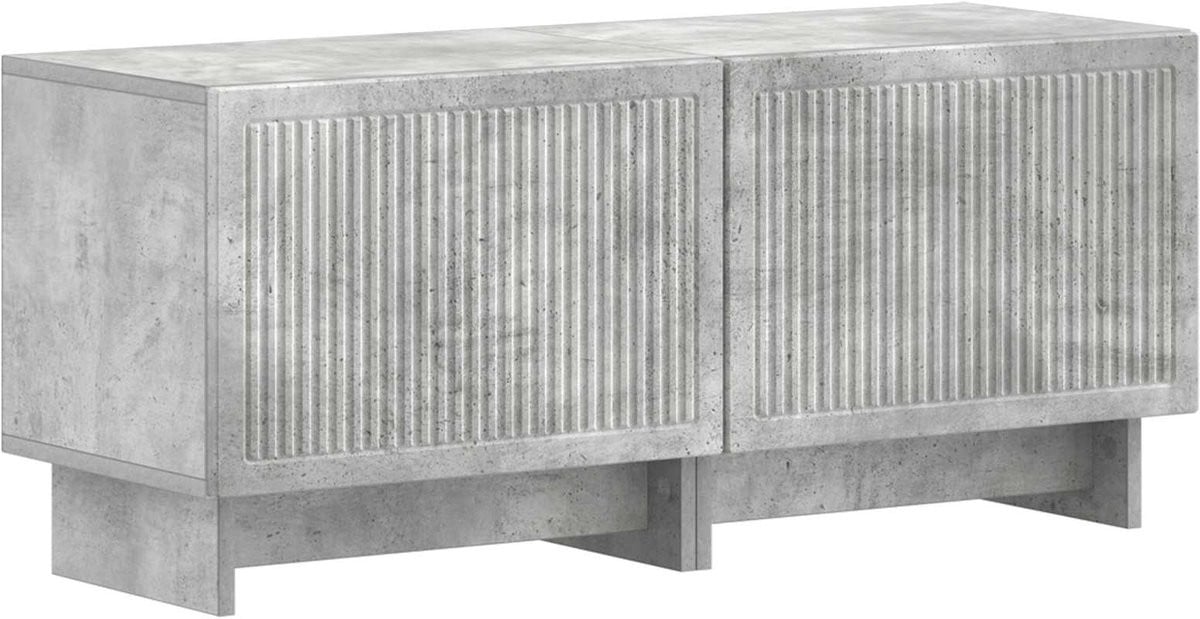 vidaXL Tv-meubel - Betongrijs - Modern hout