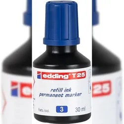 Nachfülltinte edding T 25 für edding Permanentmarker  30ml blau Packung mit 10 Stück