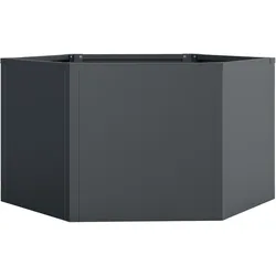 Westmann Metall Hochbeet 6-eckig   Varia 52 Anthrazit 100x100x52cm