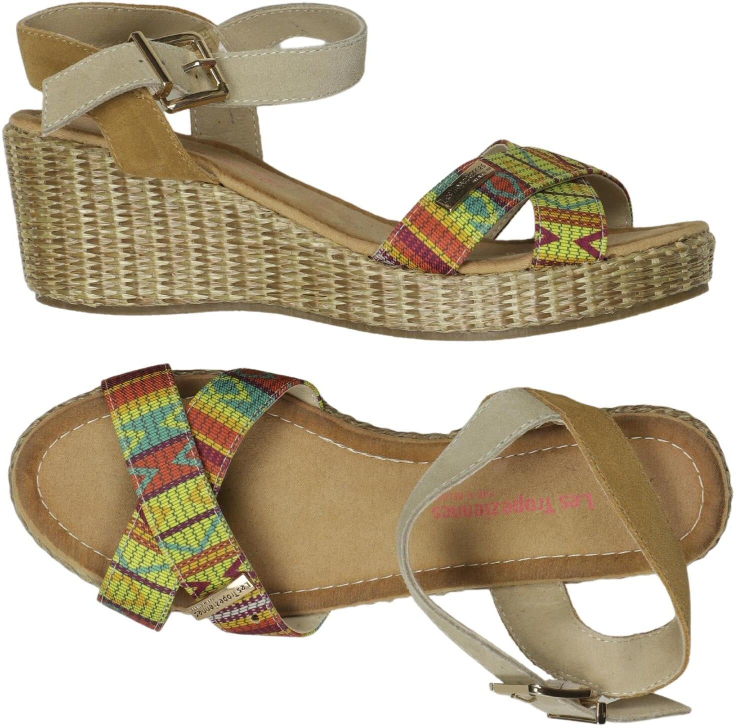 Les Tropéziennes par M Belarbi Damen Sandalen, Beige, Gr. EU 39, Leder - Second Hand
