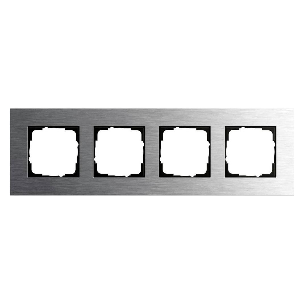 Gira 0214219. Produktfarbe: Edelstahl, Material: Edelstahl, Design: Schraubenlos (0214219)