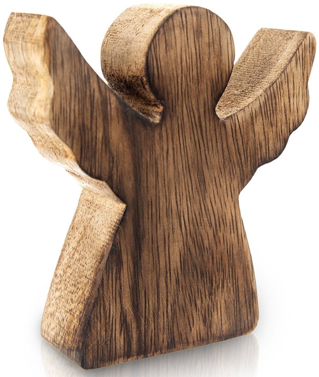 Orion Kerstengel van hout voor op tafel