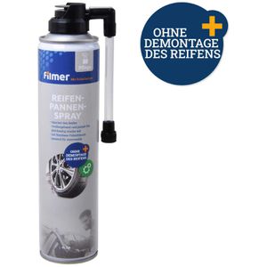 Filmer Reifendichtmittel 61126, Reifenpannenspray, für Auto, Pannenhilfe, 300ml