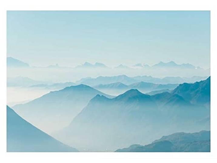 Komar Mountains View - Dimensions : 70 x 50 cm - Tableau mural - Poster - Impression d'art (sans cadre) - Pure Boutique