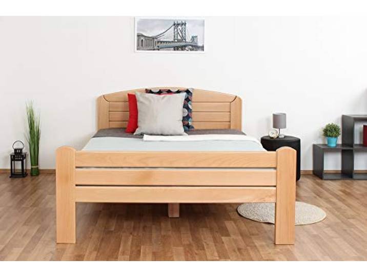 Steiner Shopping Einzelbett/Gästebett Easy Premium Line K7, 140 x 200 cm Buche Vollholz massiv Natur