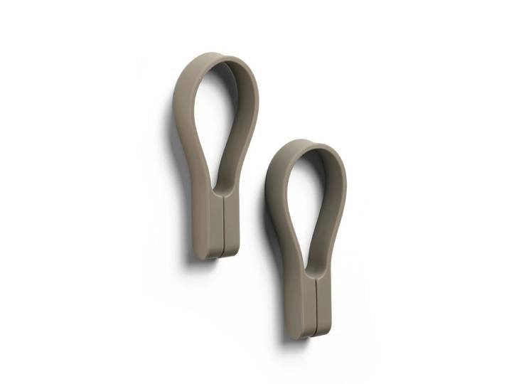 Zone Denmark - Loop Magnet Handtuchhalter, taupe (2er-Set)
