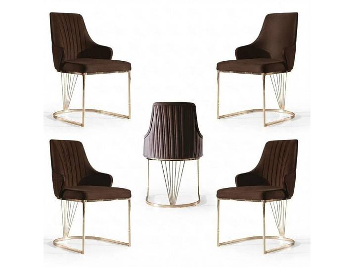 Xlmoebel Sitzgruppe Elegante Stühle mit hochwertiger Toffpolsterung für Gastronomie, (4x Stühle, 4-tlg., 4x Stühle), Hergestellt in Europa