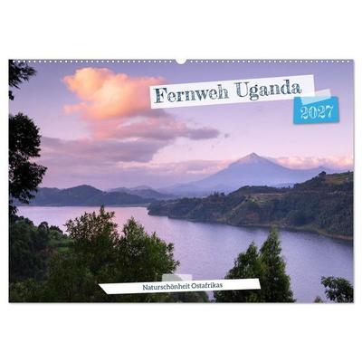 Fernweh Uganda - Naturschönheit Ostafrikas (Wandkalender 2027 DIN A2 quer), CALVENDO Monatskalender