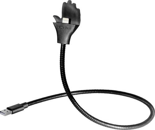 Maxtrack USB-Kabel USB 2.0 USB-A Stecker, Apple Lightning Stecker 0.50m Schwarz MH 1L