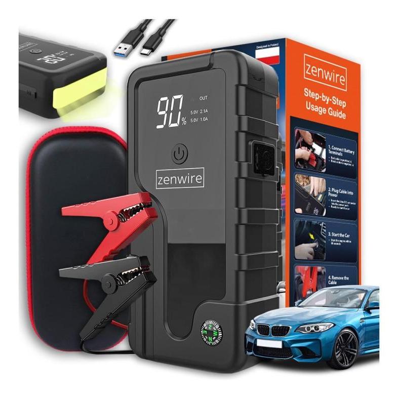 Zenwire Booster Jump Starter 6400 mAh Powerbank Samochodowy CY16 (2000 A, 6400 mAh) (CY16)