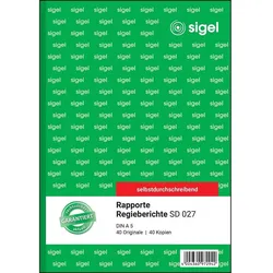 sigel Rapport/Regiebericht Formularbuch SD027