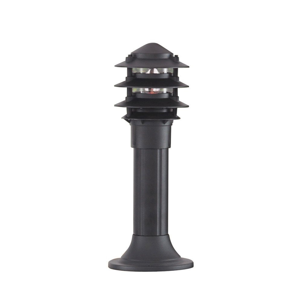 Searchlight Terraslamp Post voor tuin en terras, zwart metalen vloerlamp