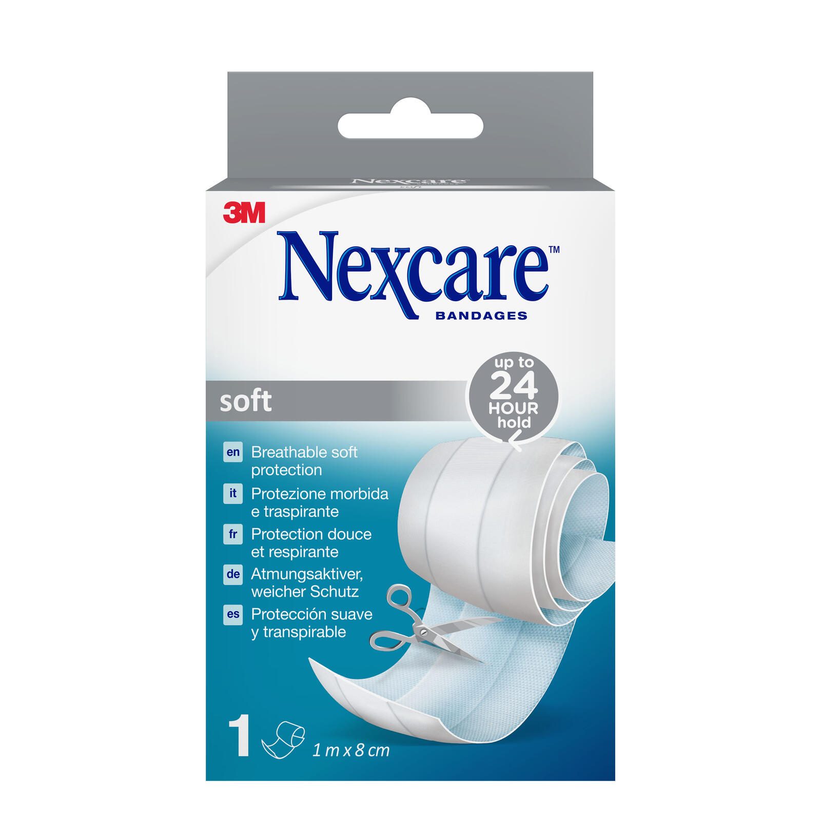 Nexcare® Soft Touch Universal Pflaster 8 cm x 1 m, weiß N0501B